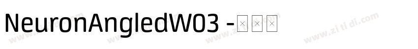 NeuronAngledW03 字体转换